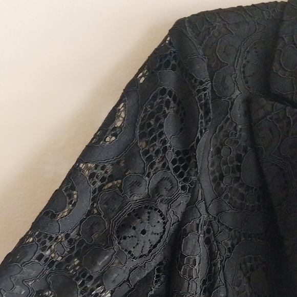 Nanette Lepore Black Lace One Button Blazer - Picture 6 of 10